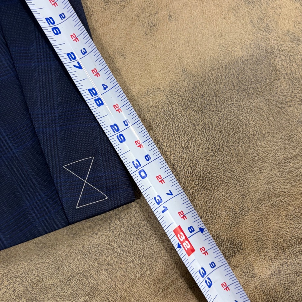 Brooks Brothers Blazer Mens 46R Navy Blue Plaid 1818 Regent Fit Sport Coat - Picture 11 of 15